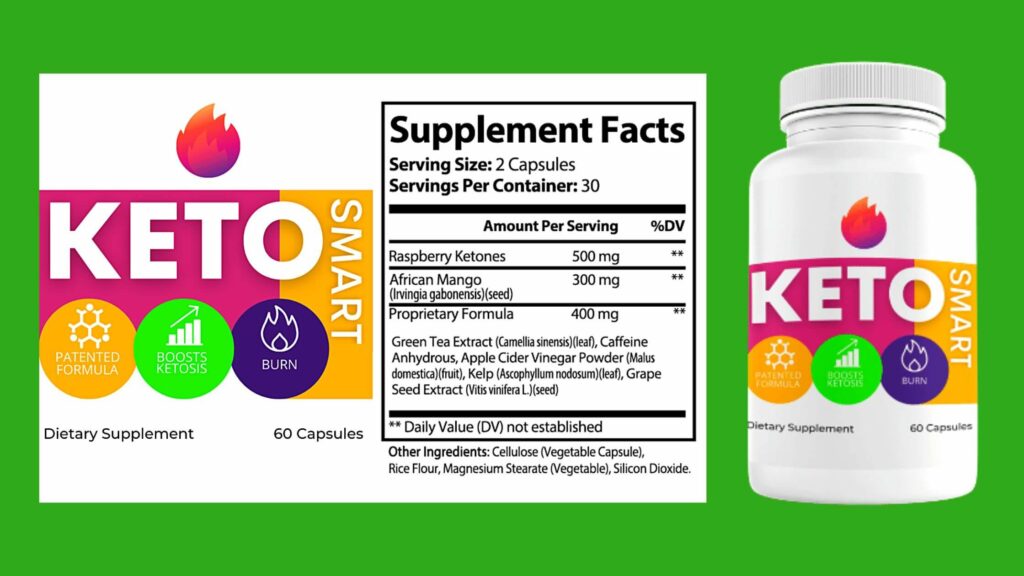 Keto Smart Supplement Label