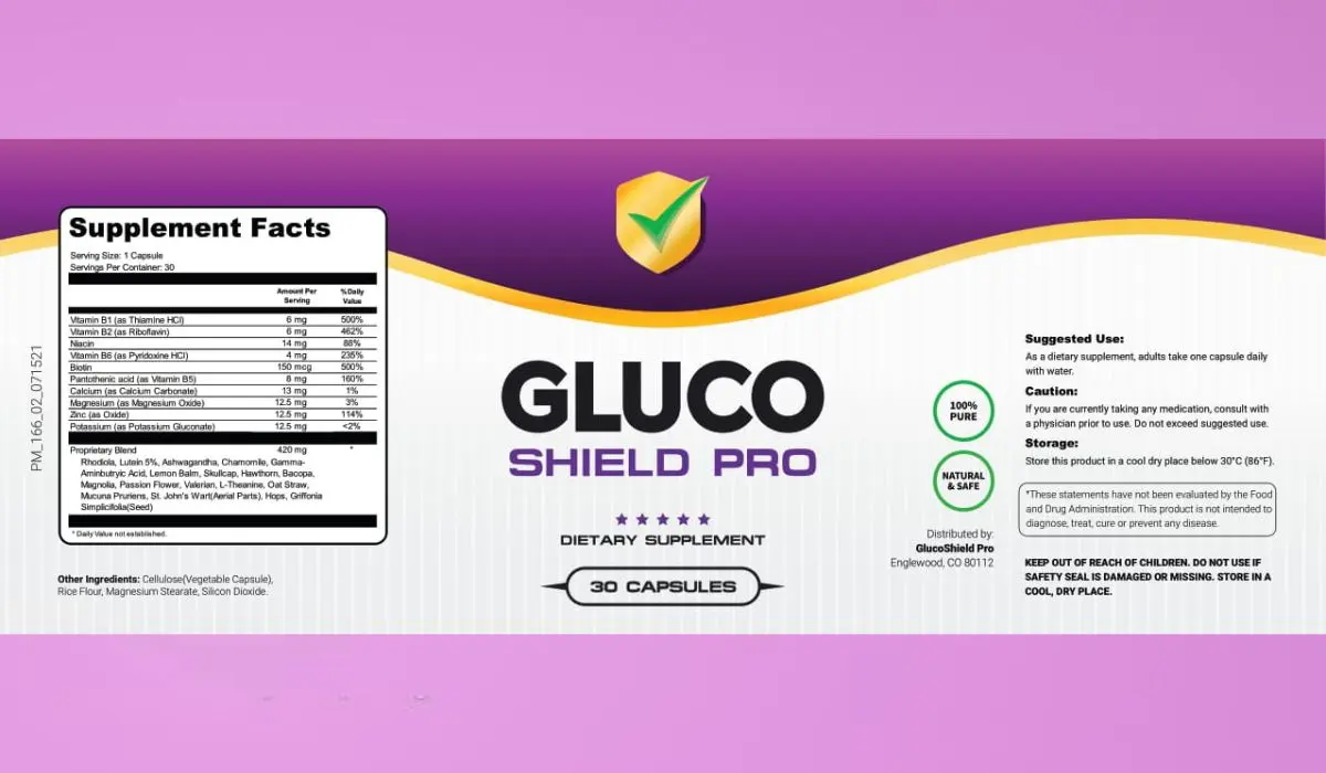 Gluco Shield Pro Supplement Facts