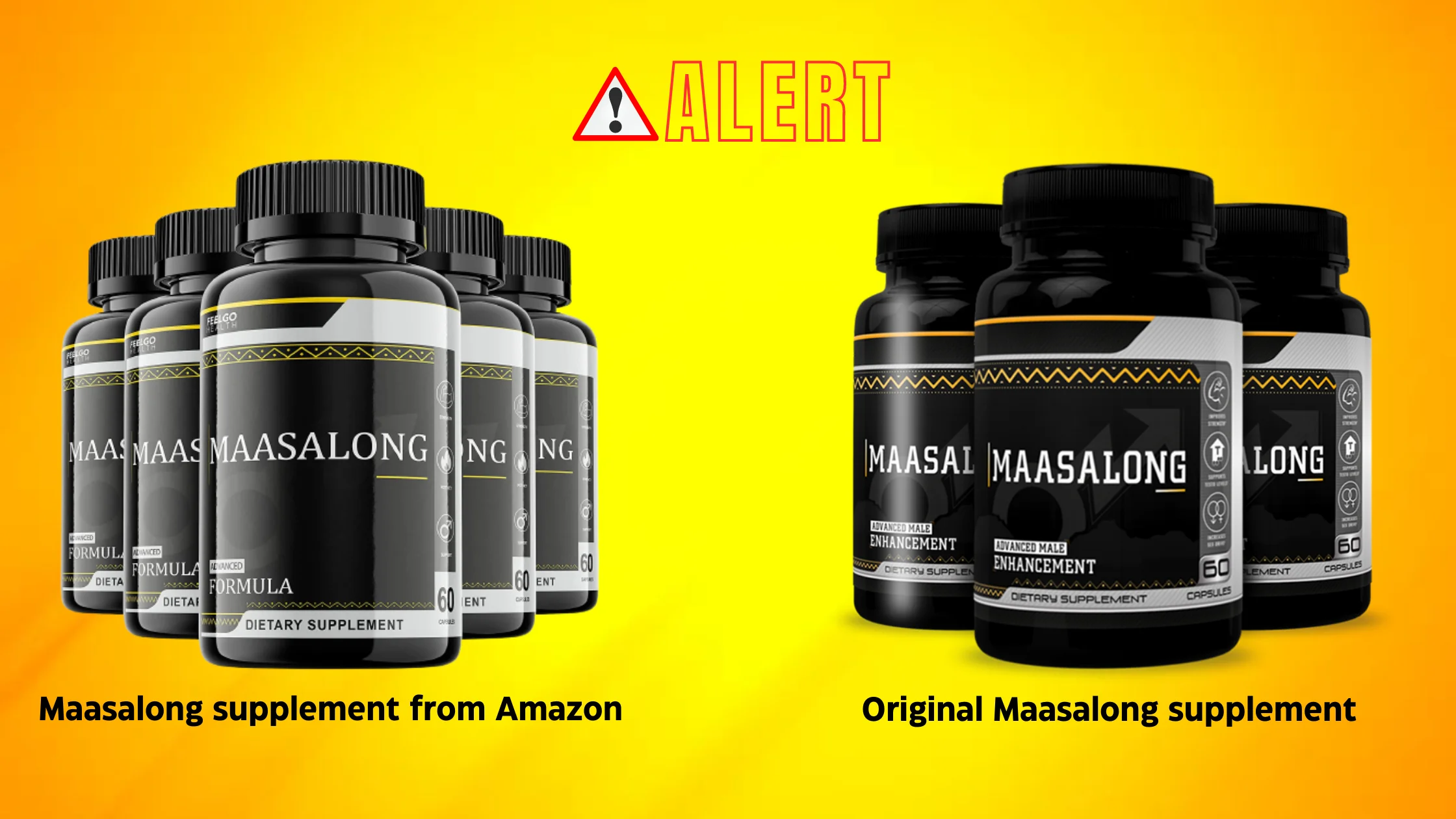 Maasalong original supplement vs Maasalong supplement from Amazon