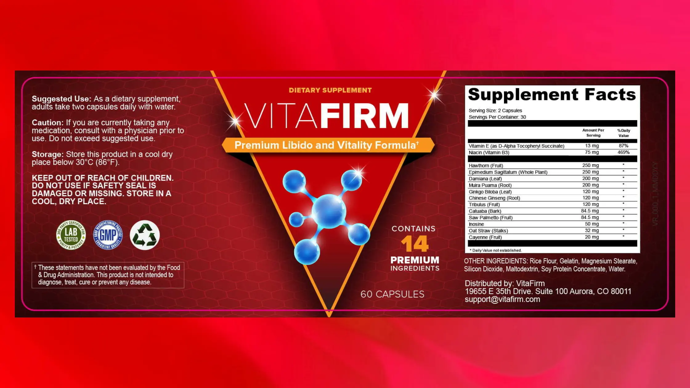 VitaFirm Supplement Facts