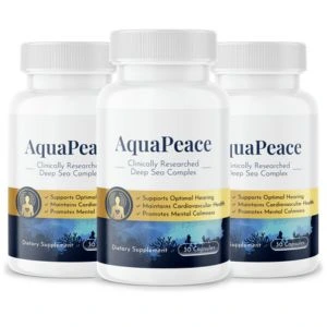 3 bottles of aquapeace