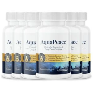 6 bottles of aquapeace