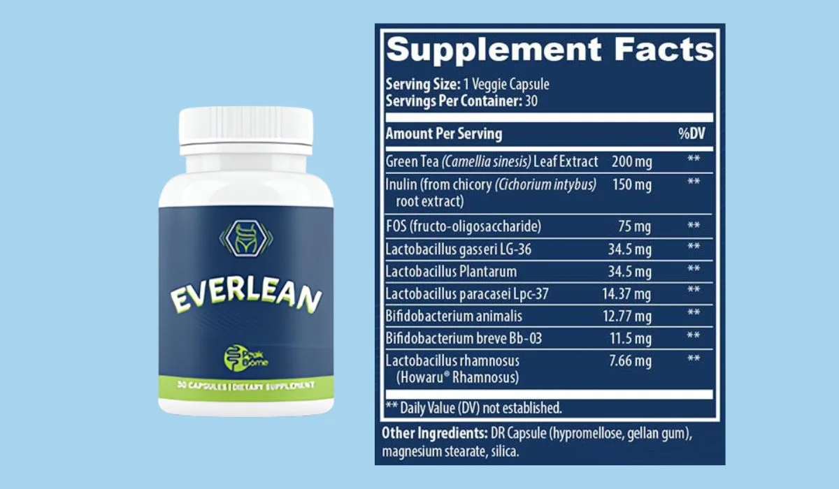 Everlean Supplement Facts