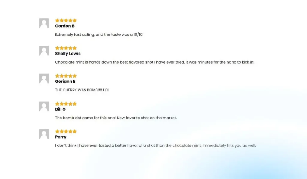 K-Tropix NANO Shot Customer reviews