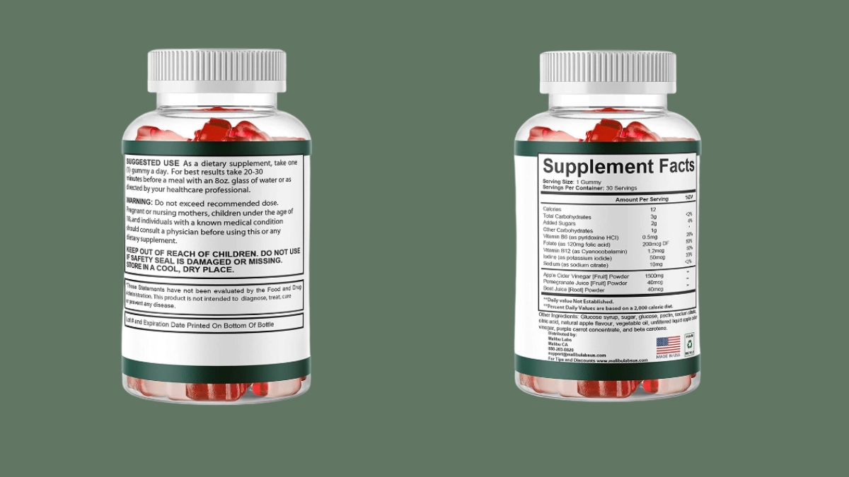 Puradrop Dosage And Supplement Facts