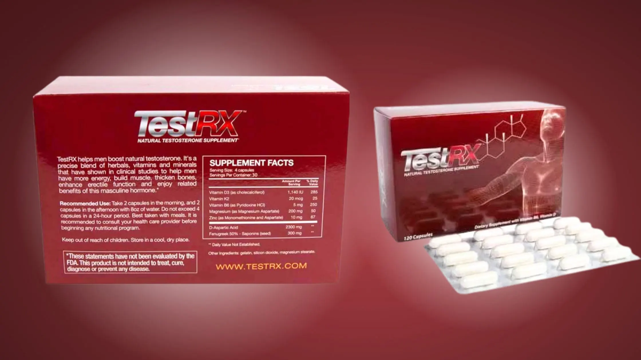 TestRX Supplement Facts