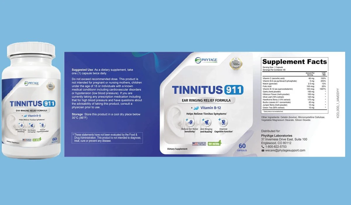 Tinnitus 911 Supplement Facts