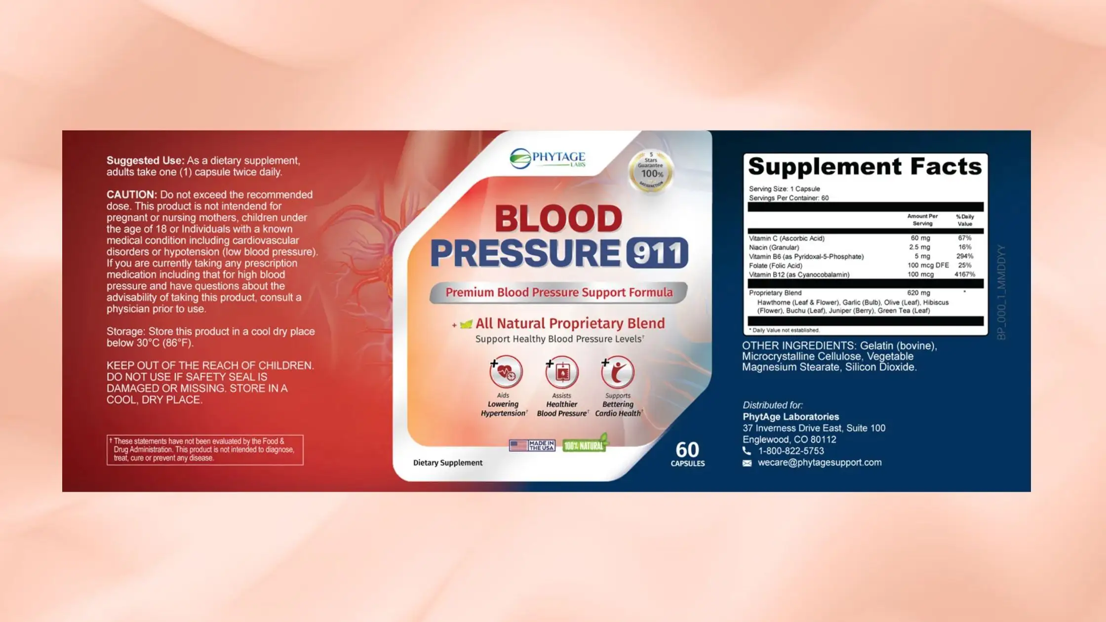 Blood Pressure 911 Supplement Facts