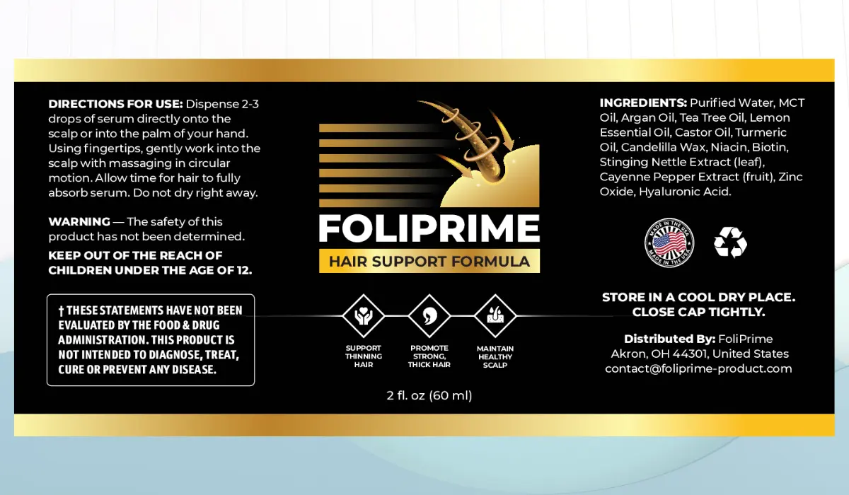 FoliPrime Supplement Facts