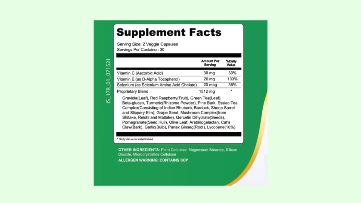 KeraGenis Supplement Facts