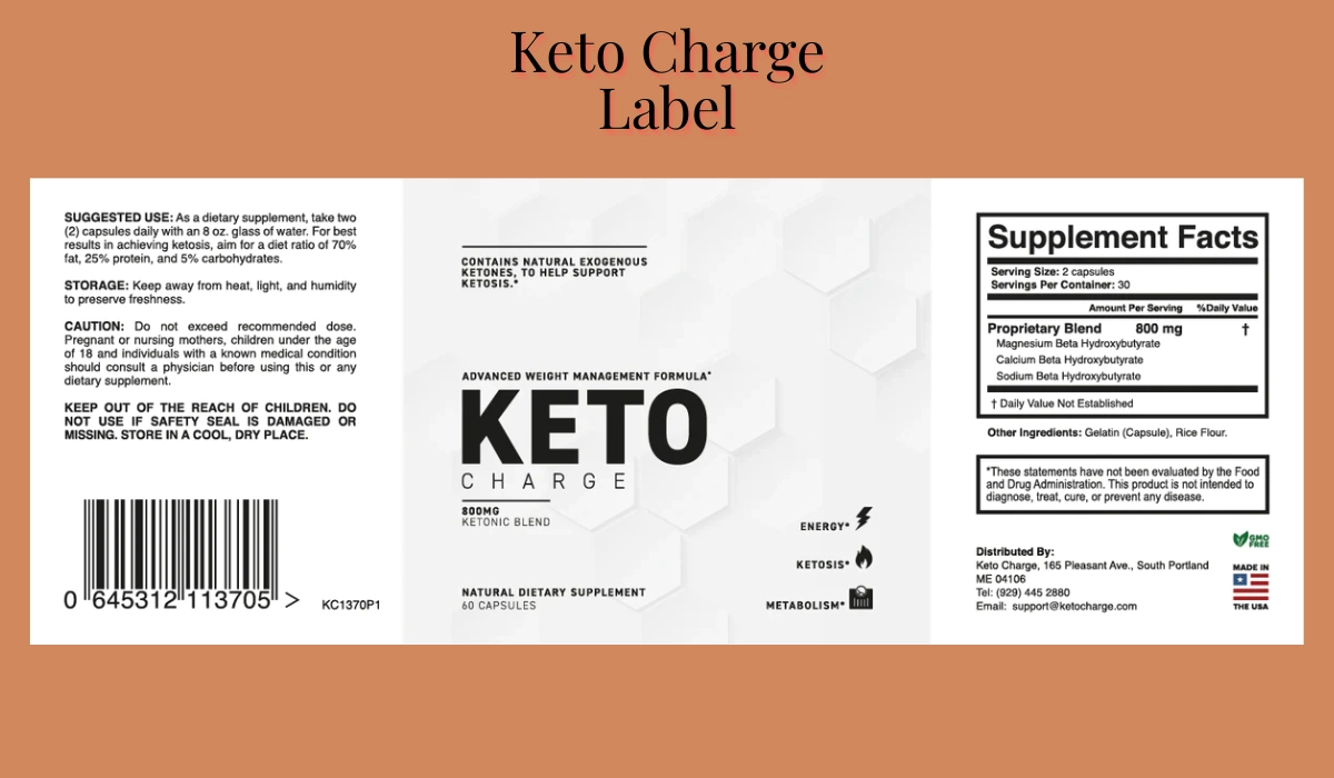 Keto Charge Label