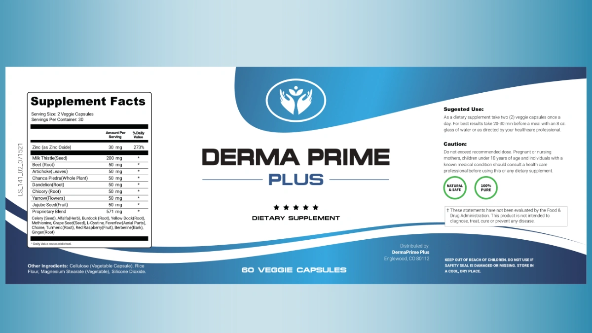 Derma Prime Plus supplement facts