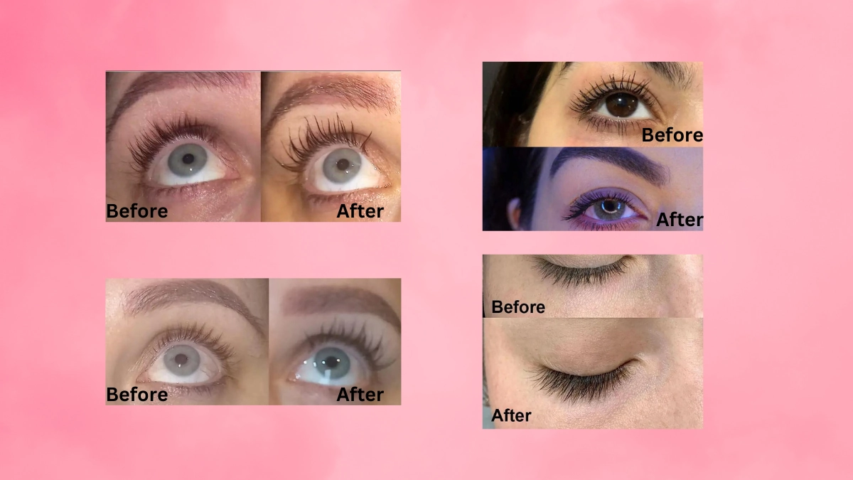 Forever Ideal Lash Serum before and after