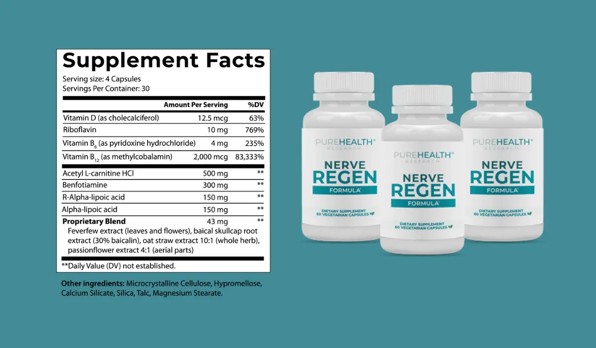 Nerve Regen Supplement Facts