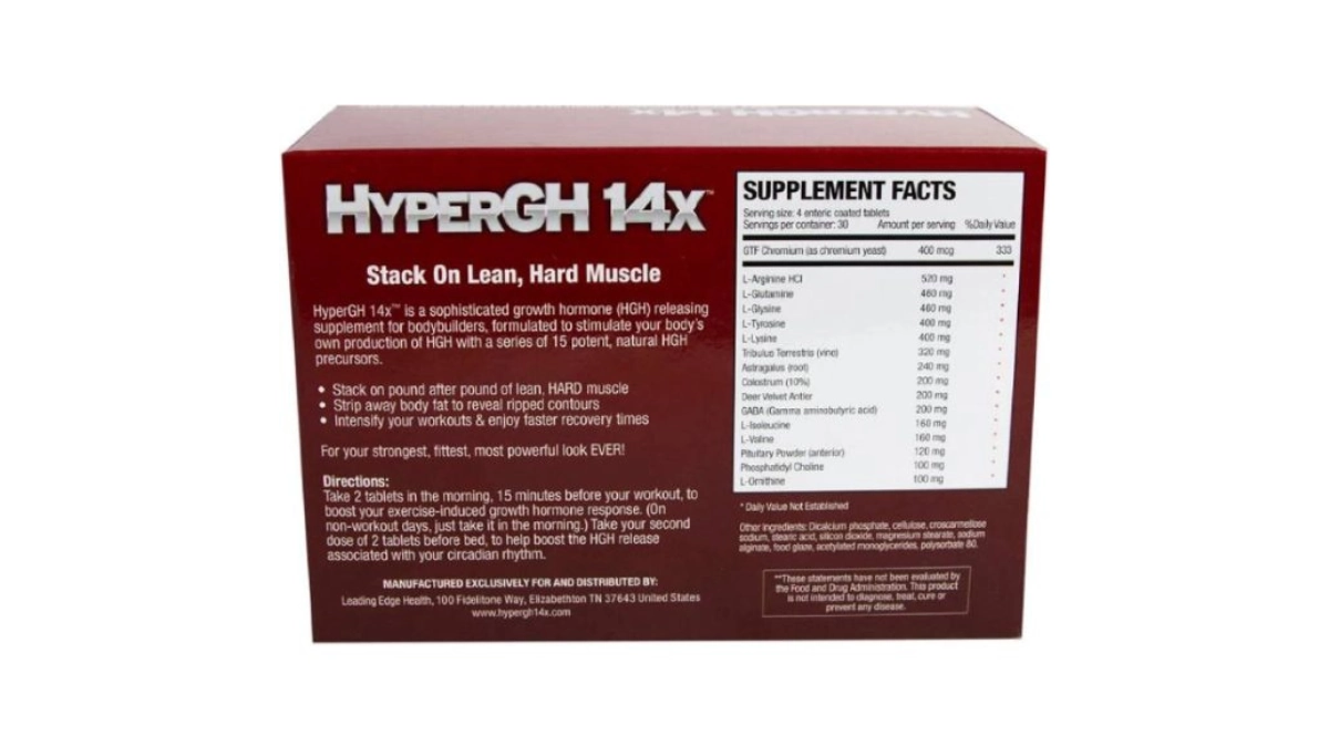 HyperGH 14x supplement Facts