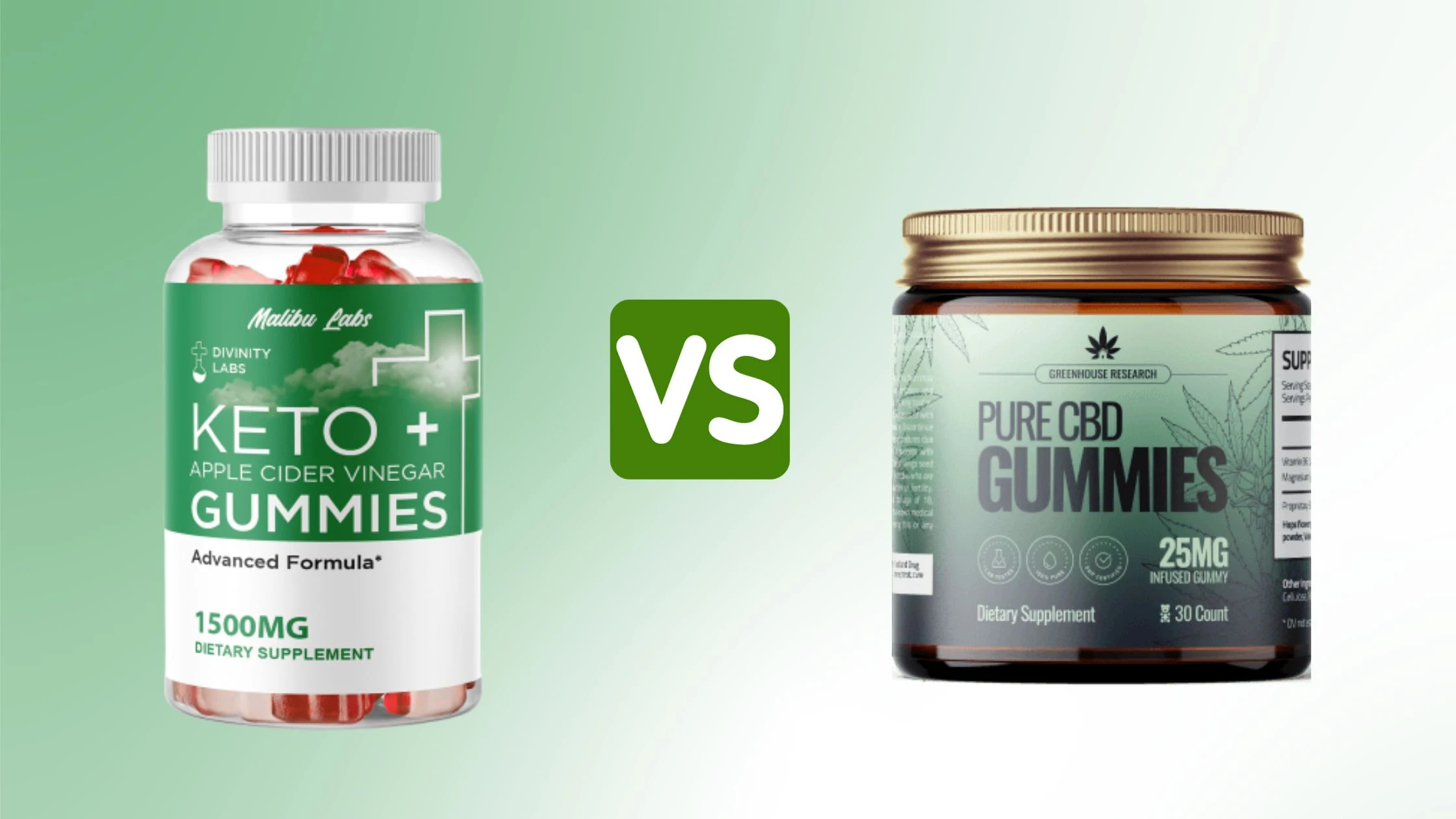 Divinity Labs CBD Gummies VS Pure CBD Gummies