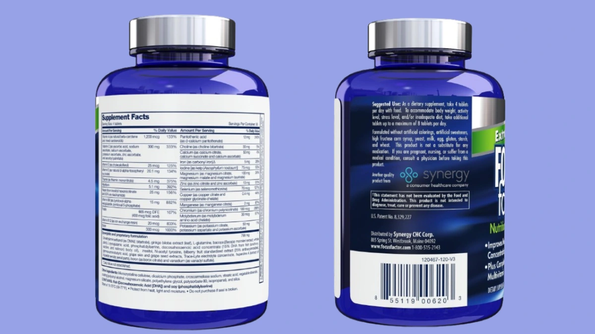 Focus Factor supplement Facts