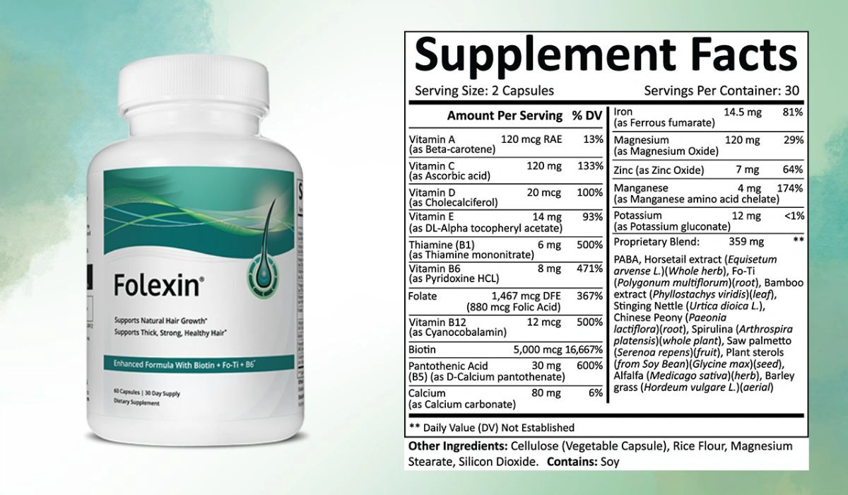 Folexin Supplement Facts