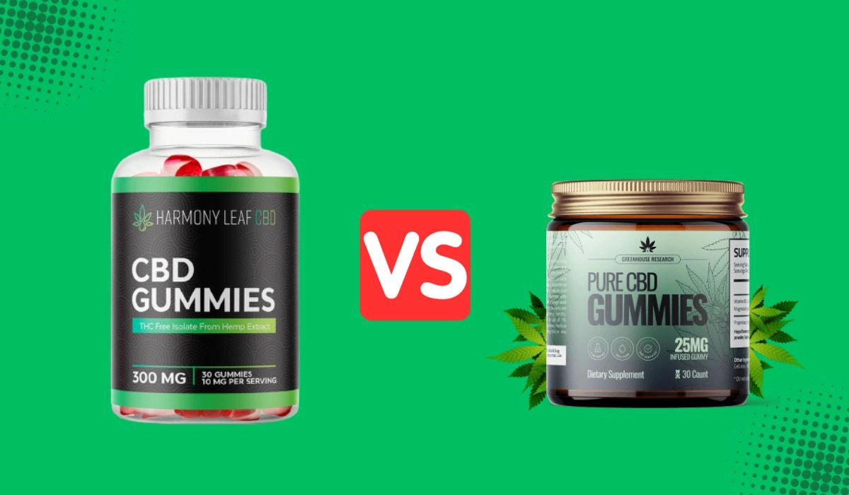 Harmony Leaf CBD Gummies VS Pure CBD Gummies