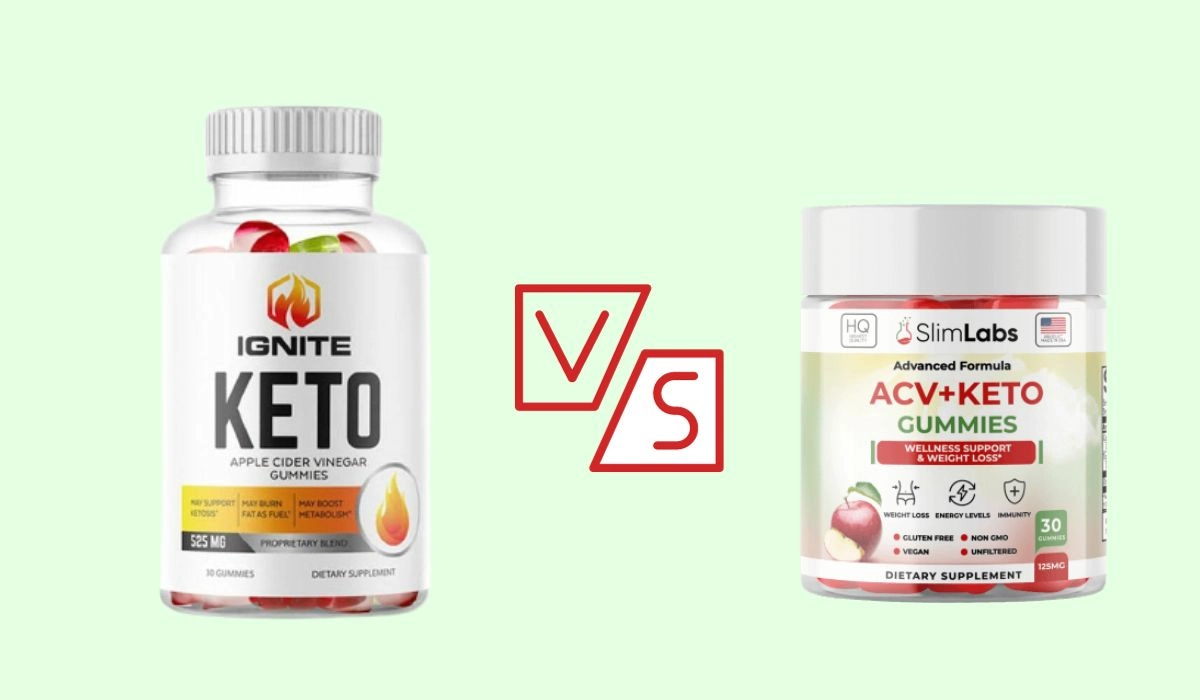 Ignite Keto ACV Gummies VS Slim Labs ACV + Keto Gummies