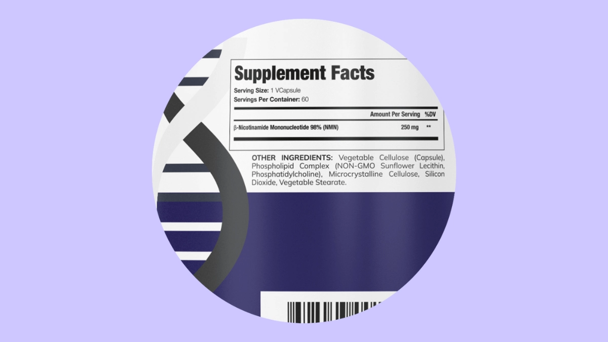 Liposomal NMN Plus supplement Facts