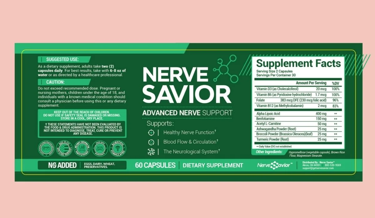 Nerve Savior Supplement Facts