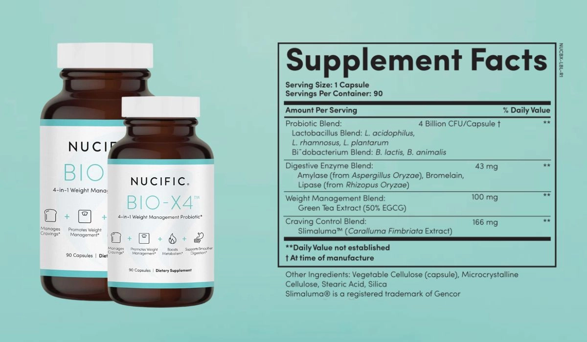 Nucific Bio X4 Supplement Facts