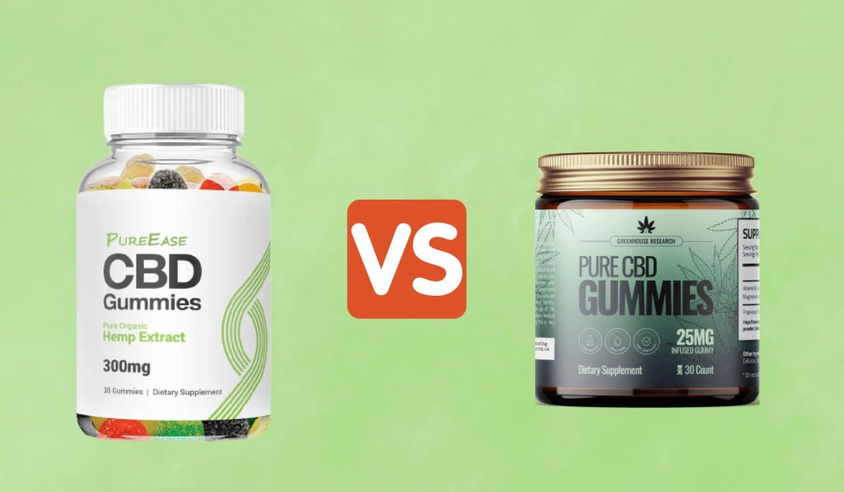 Pure Ease CBD Gummies VS Pure CBD Gummies