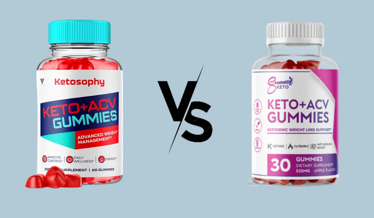 Ketosophy ACV Gummies VS Summer Keto + ACV Gummies