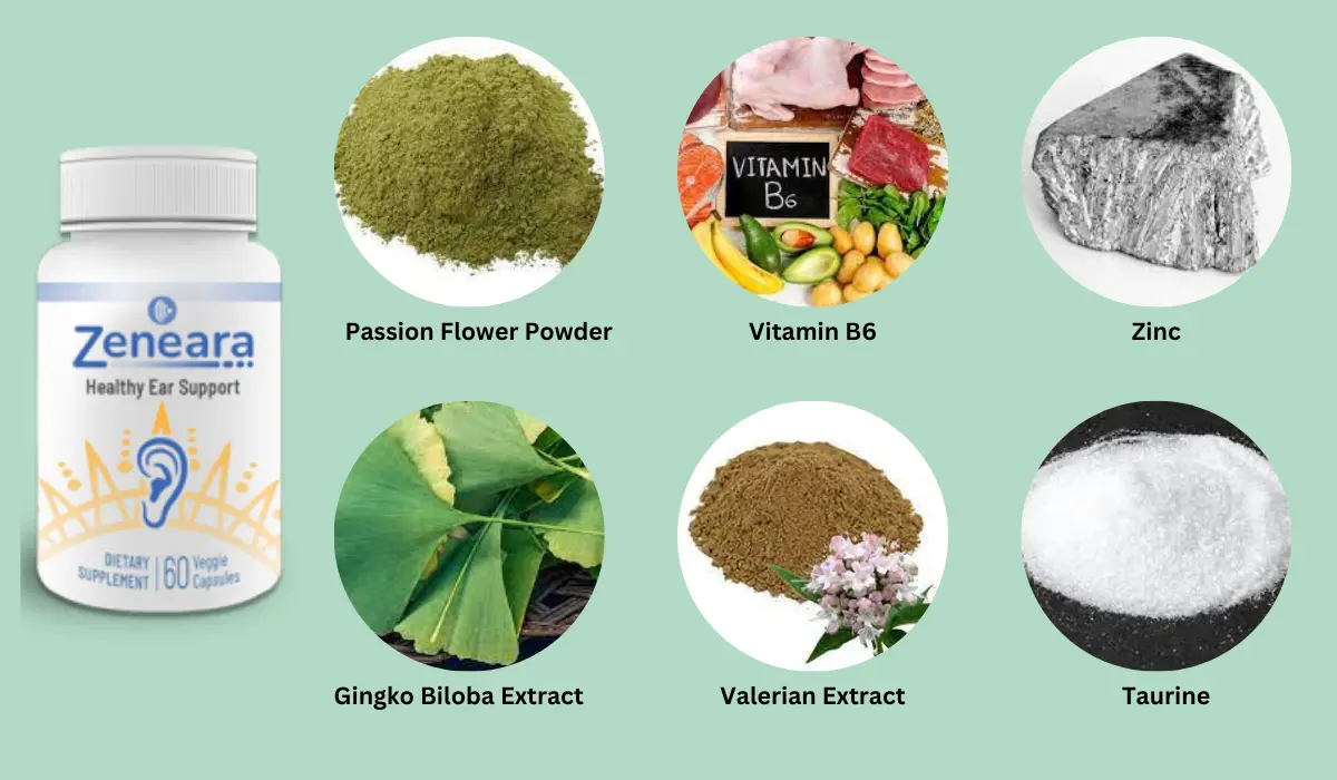 Zeneara Ingredients