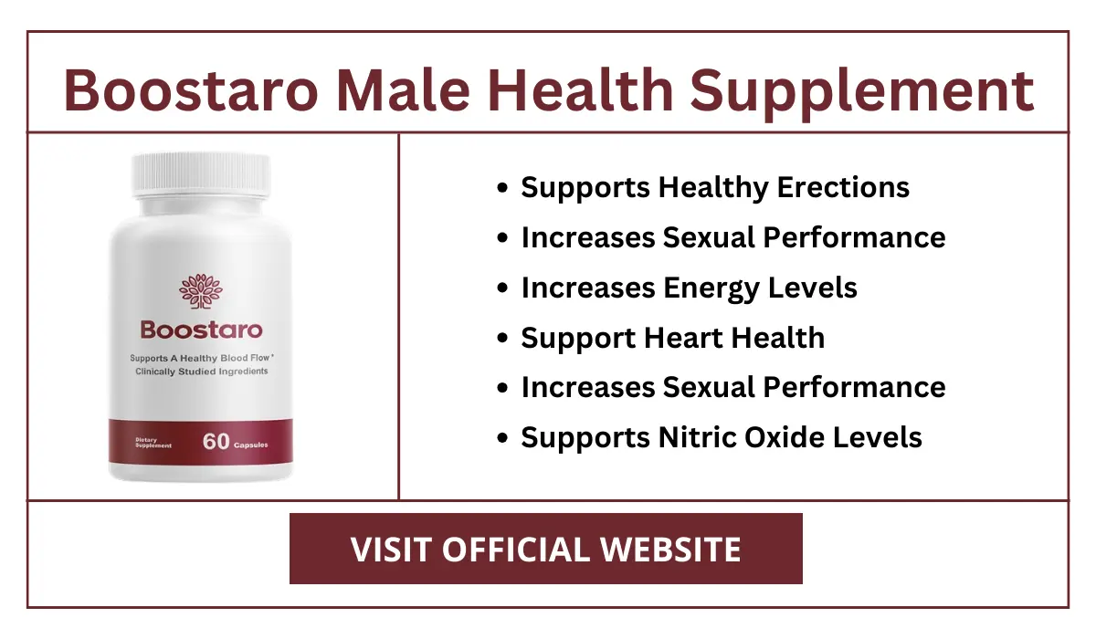 Boostaro Male Health Supplement