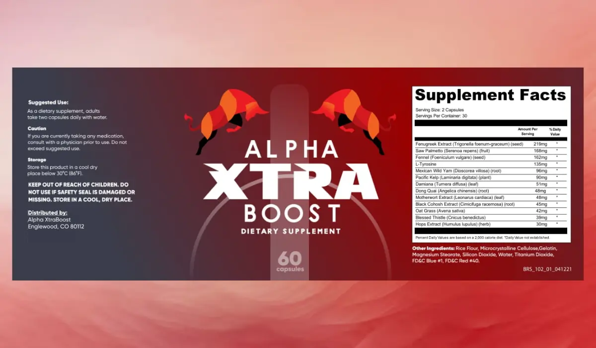 Alpha Xtra Boost Supplement Facts